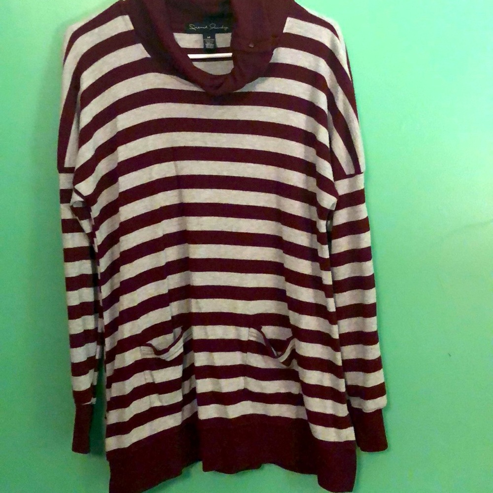 Red and Grey Sweater